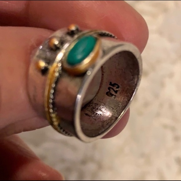 Sundance Jewelry - turquoise wide band ring